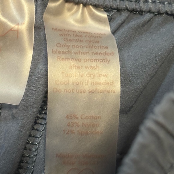 Calia by Carrie Underwood Joggers Women’s M Navy Blue Stretch Pants Zip Hem - Picture 8 of 10